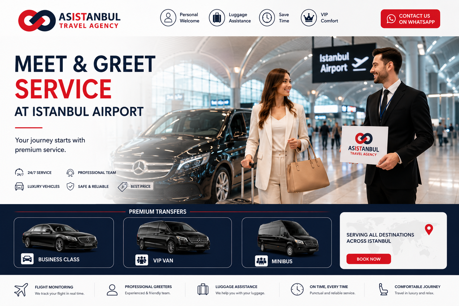 Istanbul Airport Meet & Greet Service | VIP Airport Assistance & Transfer