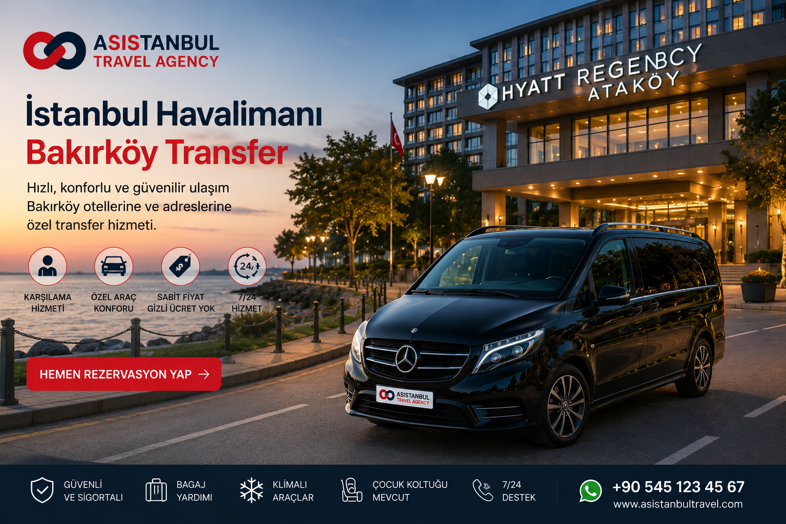 Istanbul Airport to Bakirkoy Transfer | Private VIP Service