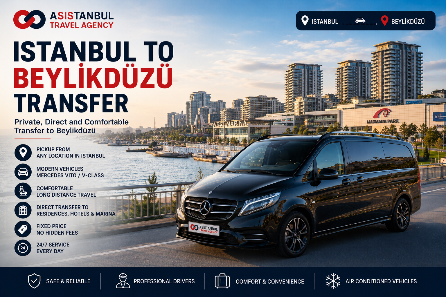Istanbul to Beylikduzu Transfer