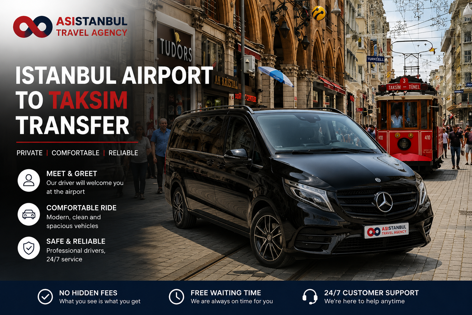 Istanbul Airport to Taksim Transfer | Private VIP Service