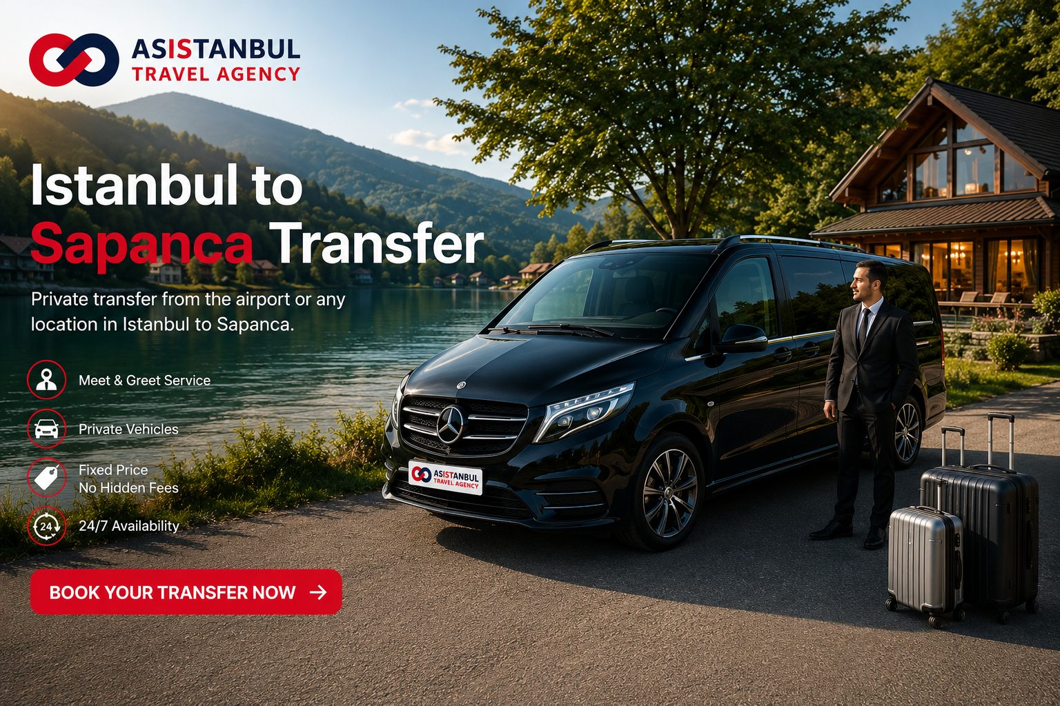 Istanbul to Sapanca Transfer | Private VIP Service
