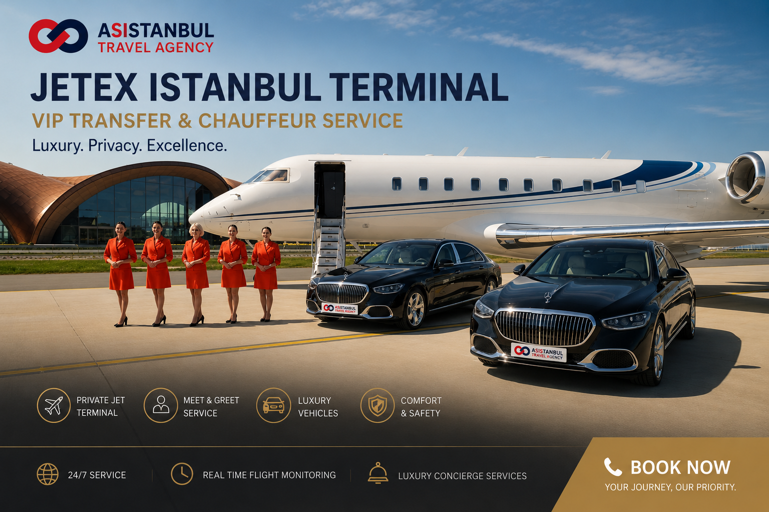 Jetex Istanbul Terminal | Private Jet Airport Transfer & Chauffeur